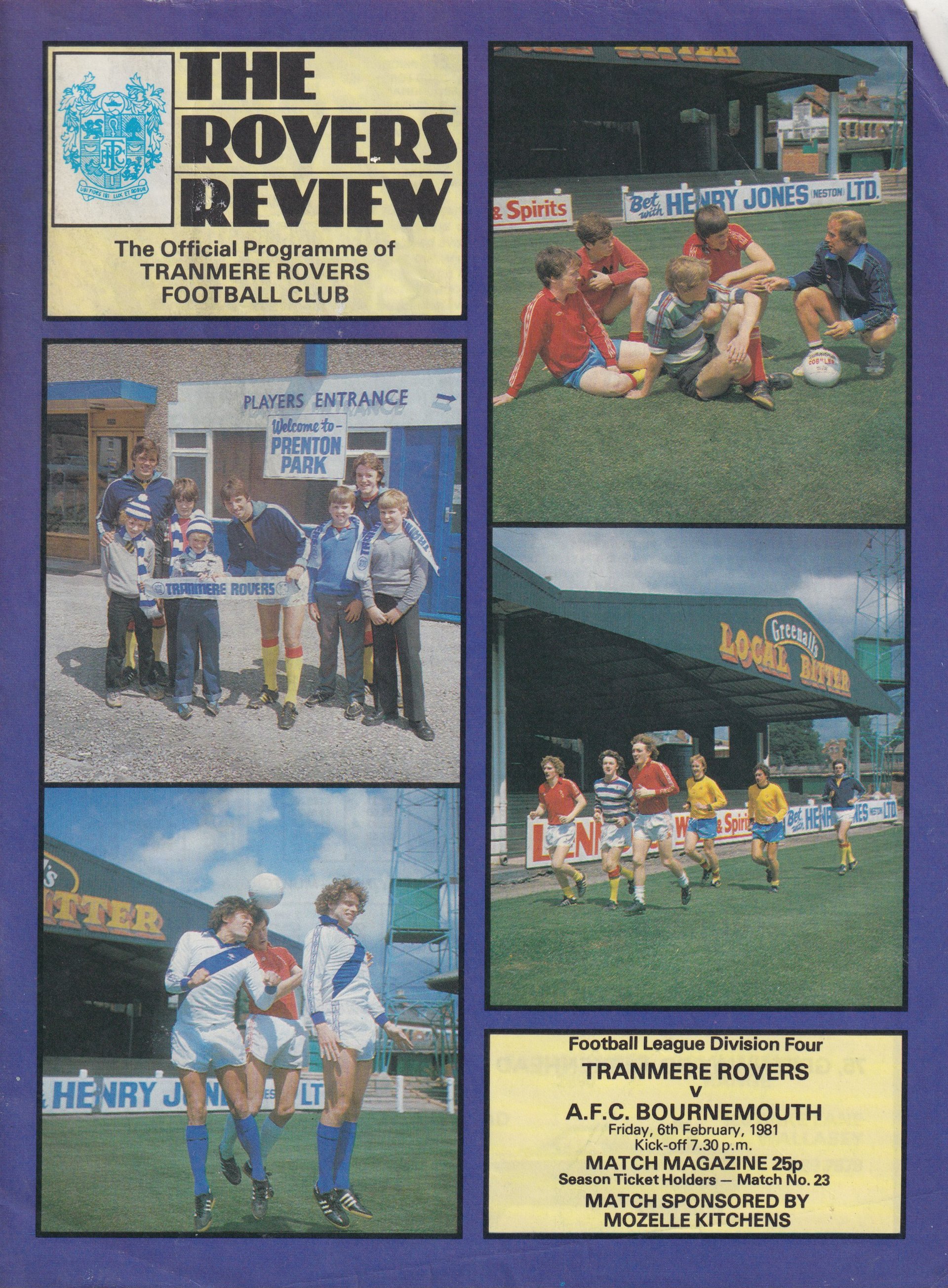 Tranmere Rovers v Lincoln City match programme